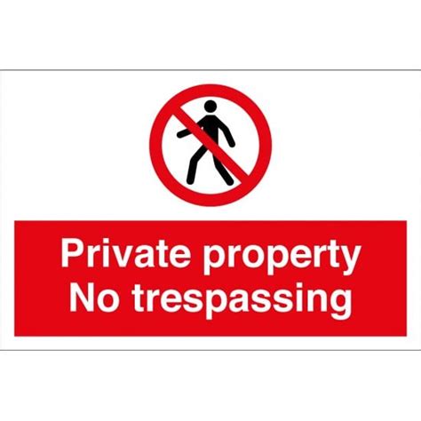 Private Property No Trespassing Signs From Key Signs Uk