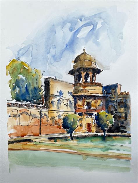 Shalimar Garden | Architecture drawing, Art inspiration painting, Expressionism architecture