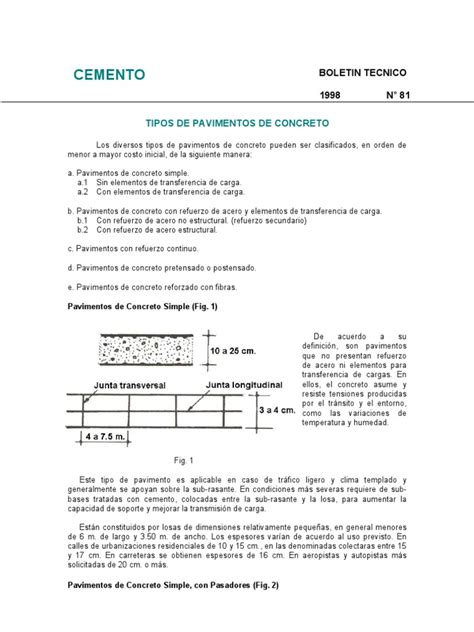 PDF Tipos De Pavimentos De Concreto DOKUMEN TIPS