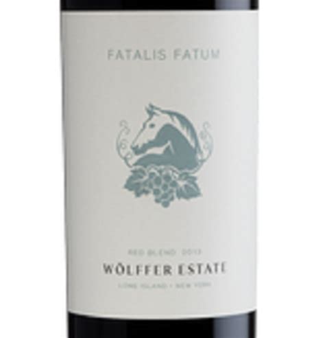 Wolffer Fatalis Fatum Long Island Red Wine 750mL Mora S Fine Wine And