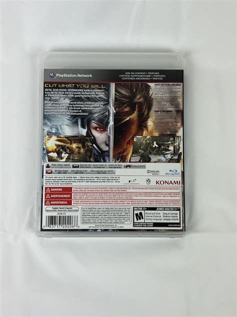 Metal Gear Rising Revengeance Playstation 3 Game Ps3 2013 Complete 83717202066 Ebay