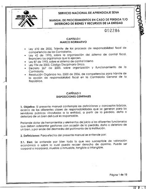 PDF MANUAL DE PROCEDIMIENTO EN CASO DE PERDIDA DE BIENES DOKUMEN TIPS