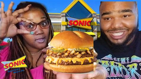 Sonic Supersonic Double Stack Cheeseburger Food Review Youtube