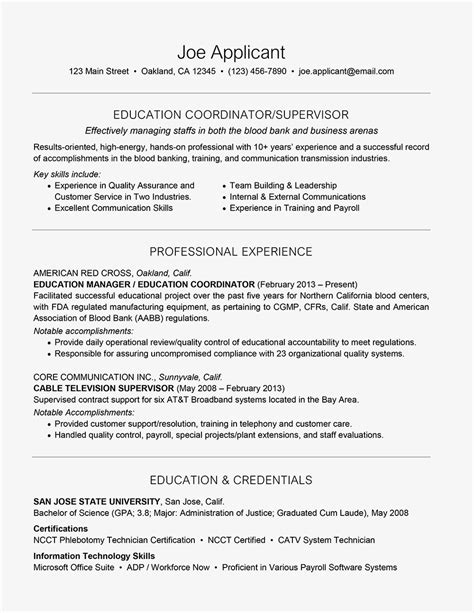 What To Include In A Combination Resume With Examples