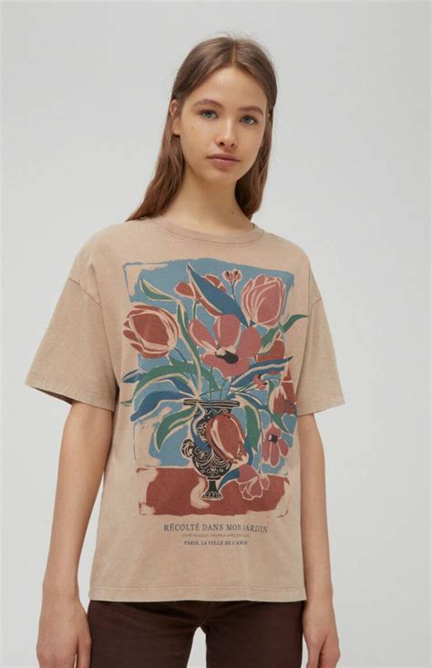 Tropical Tees T Shirt Flowers Trendy Crop Tops Graphic Tees Vintage