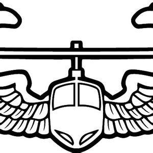 US Army Air Assault Wings Badge Pin Insignia Digital Vector - Etsy