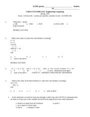 Exam Version A Solutions Ver Post Grading Name Print