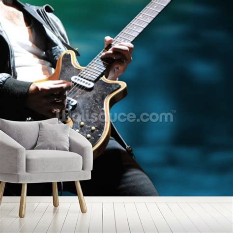 Guitar Musician Wallpaper Mural | Wallsauce UK