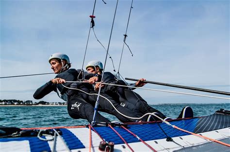 Quentin Delapierre And Manon Audinet Train For Their Nacra Olympic