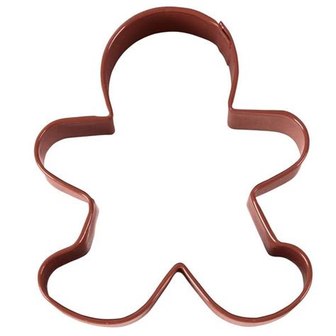 Wilton Brown Metal Christmas Gingerbread Man Cookie Cutter 191007555