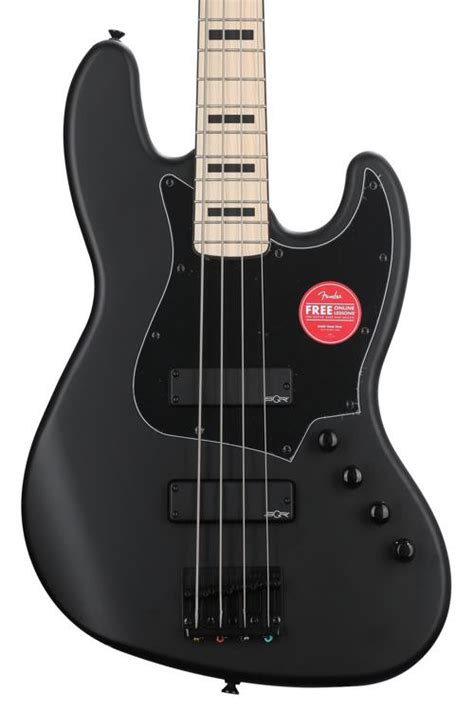 Squier Contemporary Active Jazz Bass Hh Satin Black Sweetwater Exclusive