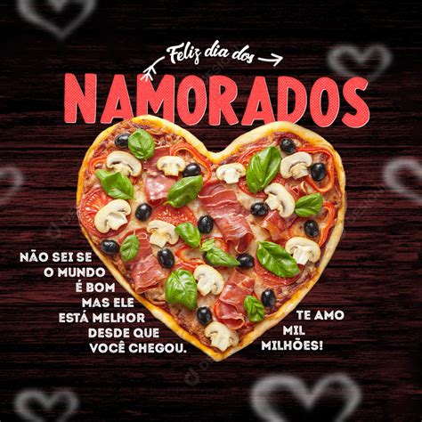 Pizza Pizzaria Feliz Dia Dos Namorados Social Media Psd Edit Vel