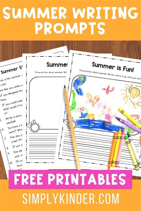 10 Summer Writing Prompts Free Printables Artofit