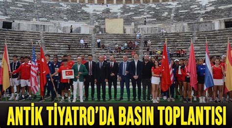 Aspendos Antik Tiyatroda Bas N Toplant S Lider Gazete Antalya Haber