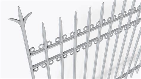 3d Model Wrought Iron Fencing Turbosquid 2046732