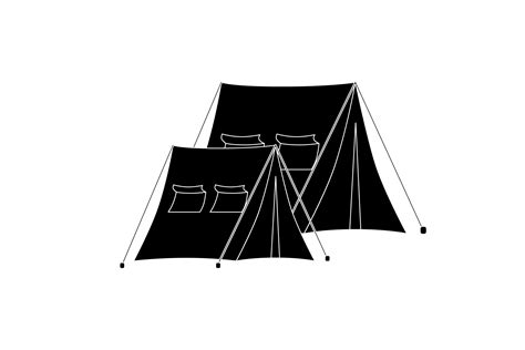 Camp Tent Icons Graphic By 1tokosepatu · Creative Fabrica