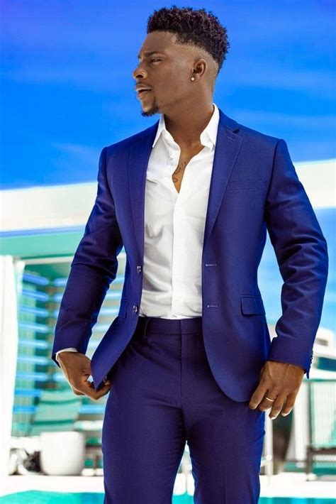 Pin By Arturo Galicia On Atuendo Formal Semiformal Blue Suit Men