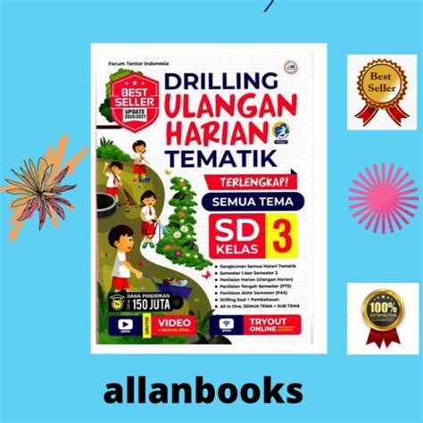 Jual BUKU PENDIDIKAN DRILLING ULANGAN HARIAN TEMATIK KELAS 3 SD