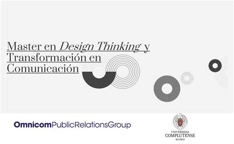 Inscr Bete A La Edici N Del M Ster En Design Thinking Y