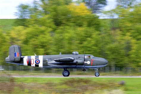 Rcaf B 25 Landing Rcaf B 25 Mitchell Bomber Landing At The Flickr