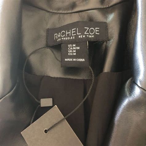 Rachel Zoe Jackets Coats Nwt Rachel Zoe Black Faux Leather Blazer