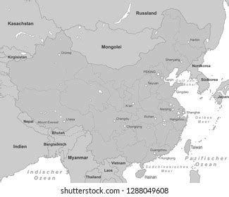 Map China German Inscription Stock Vector (Royalty Free) 1288049608 | Shutterstock