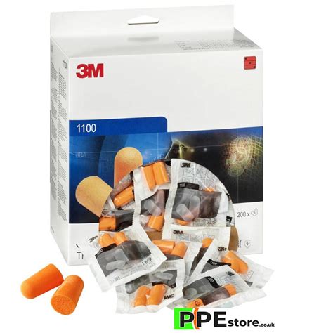 3m 1100 Disposable Uncorded Foam Ear Plugs 200 Pack Ppe Store