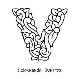 Dibujos De La Letra V Para Colorear Gratis Coloreando Juntos