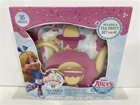 ENSEMBLE DE JEU Disney Junior Alices Wonderland Bakery Tea Party Neuf