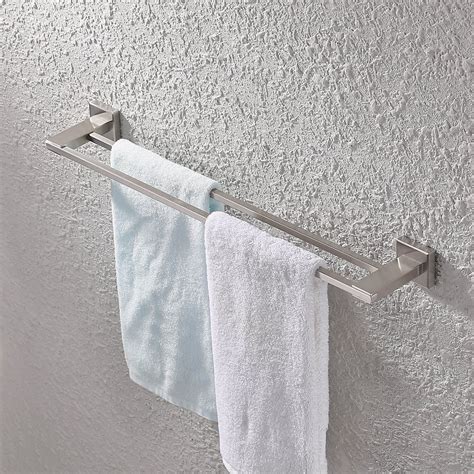 KES Towel Bar, Towel Rod with Double Rail 23 Inch Brushed Bathroom Shelf SUS 304 702168581253 | eBay