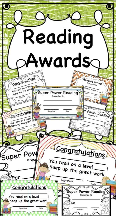 12 Reading Awards Ideas Reading Awards Reading Reading Awards