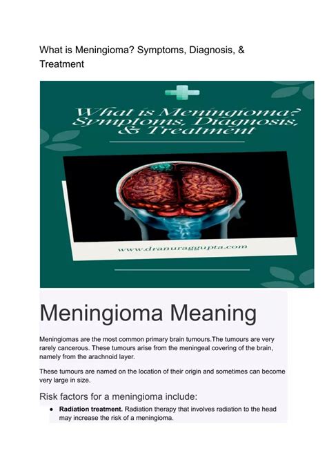 Ppt What Is Meningioma Pdf Powerpoint Presentation Free Download Id11659864