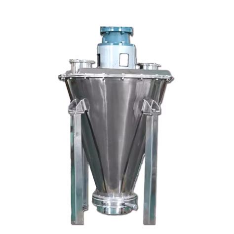 V Shaped Vertical Heated Conical Screw Series Helical Ribbon Mixer