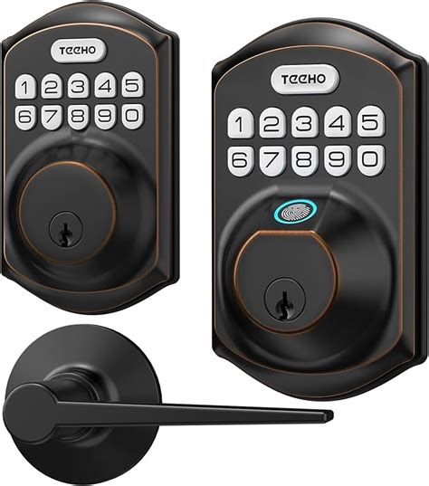 Teeho Te002 Fingerprint Door Lock Keyless Entry Door Lock With Keypad