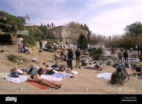Tuscany Saturnia Hot Springs Stock Photo Alamy