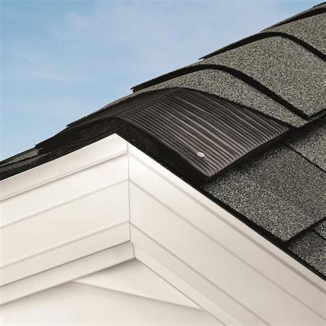 Owens Corning VentSure 11-in x 240-in Black Plastic Roll Roof Ridge ...