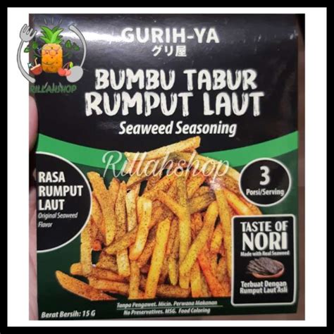 Jual BUMBU TABUR SEAWEED ORIGINAL RASA RUMPUT LAUT 15 GRAM Di Seller