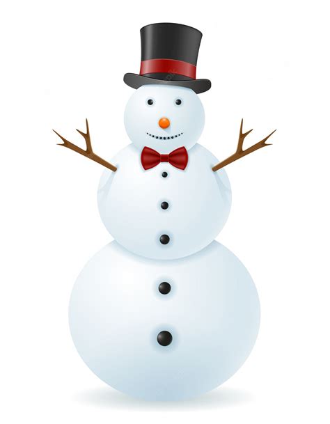 Premium Vector Snowman Vector Illustration