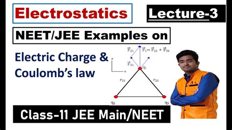 L 3 Coulombs Law Neetjee Numericals Electrostatics Class 11