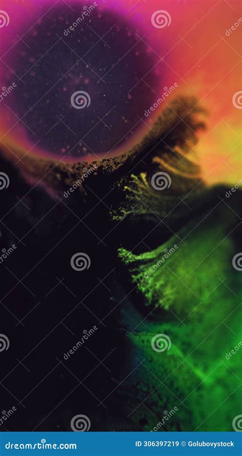 Paint Drop Ink Spill Color Gradient Splatter Flow Stock Image Image