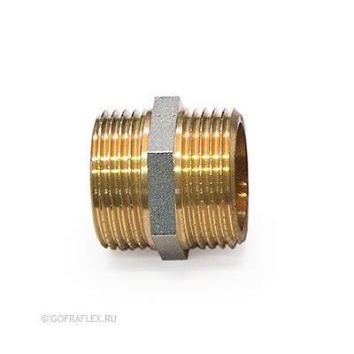 Латунные ниппеля: Ниппель латунный 1/2" дюйма