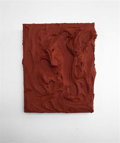 Chloe Hedden Red Ochre Excess Impasto Texture Thick Painting