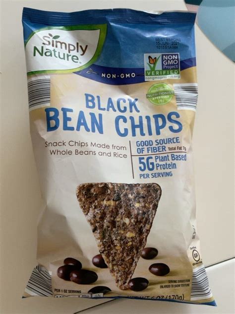 Black Beans Chips Simply Nature Oz