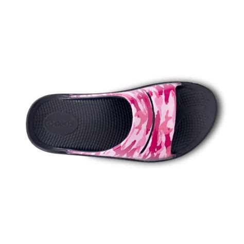 Oofos Canada Women S Ooahh Luxe Slide Sandal Project Pink Camo