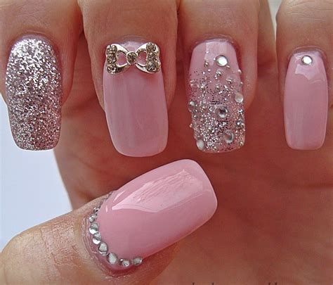 Rose Quartz Nail Designs For Pretty Designs Pink Nail Art