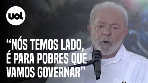 Após ir à feira do agro Lula diz que tem lado e governa para mais