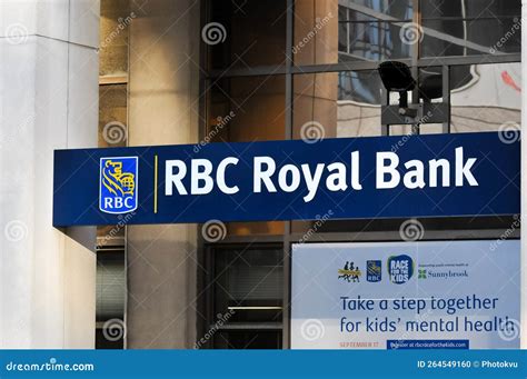 Rbc Royal Bank Of Canada Sign Editorial Image Image Of Logotype Information 264549160