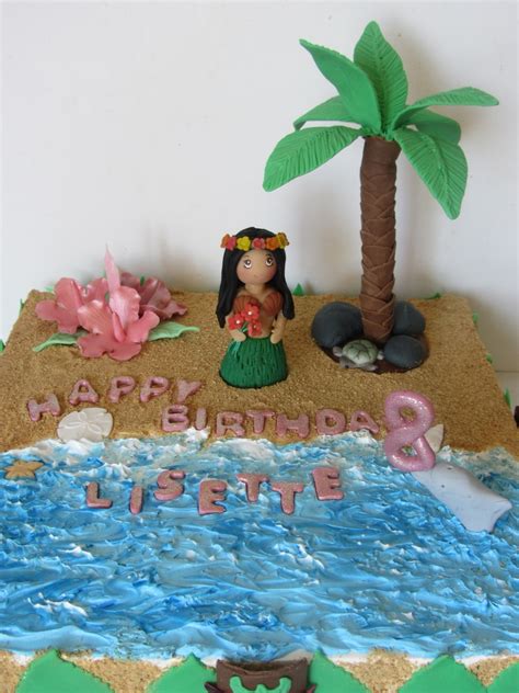 Hawaiian Themed Birthday Cake Cakecentral