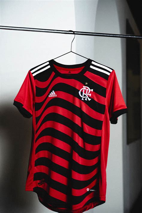 Camisa Flamengo Iii Torcedor Adidas Masculina Preto E Vermelho