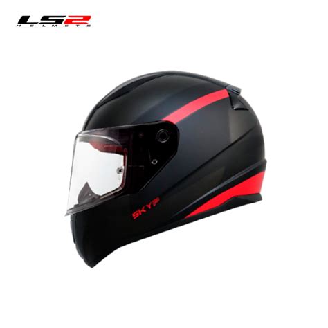 Casco Ls Ff Sethdes Negro Mate Rojo Lucero Tu Tienda Online